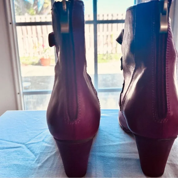 L’artiste by Spring Multi-strapped Ankle Boots, red - Picture 4 of 9